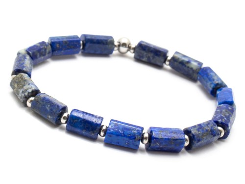 Bransoletka z lapis lazuli dla modnego eleganckiego mężczyzny