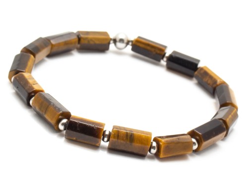 Bransoletka z tygrysim okiem dla modnego eleganckiego mężczyzny