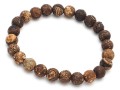 Bransoletka z naturalnymi koralikami agatu dla Niego