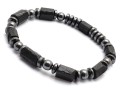 Bransoletka męska z kamieni turmalin hematyt