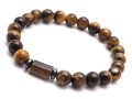 Bransoletka dla chłopaka z polerowanego tygrysiego oka