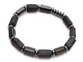 Bransoletka męska z kamieni turmalin czarny
