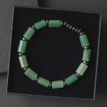 Bransoletka męska z kamieni awenturyn zielony hematyt aw01