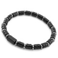 Bransoletka męska z kamieni agat turmalin hematyt