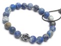 Bransoletka męska z koralików kamieni lapis lazuli na dzień ojca dziadka walentynki
