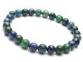 Bransoletka męska z kamieni chryzokola niebieska