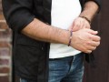 Męska bransoletka z koralików ametyst hematyt