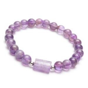 Bransoletka damska ametyst fioletowy am505