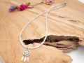 Naszyjnik damski choker z morganitem i łapaczem snów na prezent