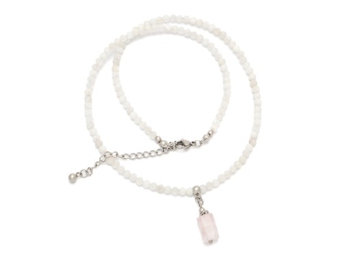 Modny naszyjnik z drobnymi kamieniami choker dla mamy żony narzeczonej na urodzinowy prezent