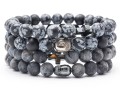 Koralikowe męskie bransoletki z naturalnymi kamieniami na prezent